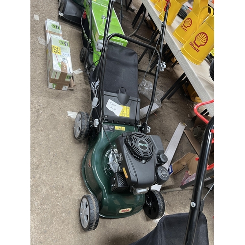 221 - Webb petrol mower , new