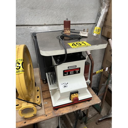 491 - JET Oscillating spindle sander with stand & booklets JBOS-5