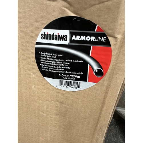 529 - 1 box , 8 x rolls Amour strimmer line 3mm , 279 metres on each roll ,