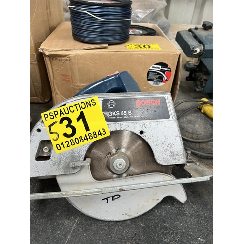 531 - Bosch 110v circular saw