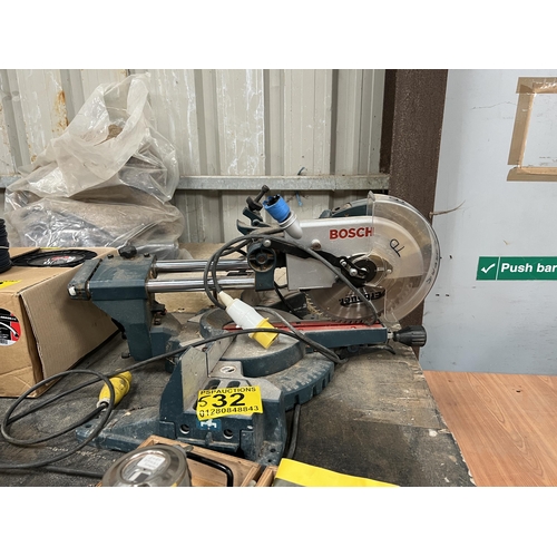 532 - 110v sliding chop saw BOSCH