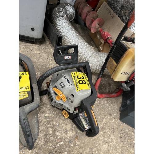 538 - Ryobi chainsaw petrol chainsaw