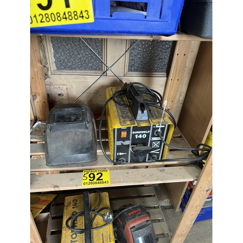 592 - Sureweld 140 welder untested