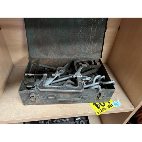 601 - HONDA 50 special tool tin , plus contents