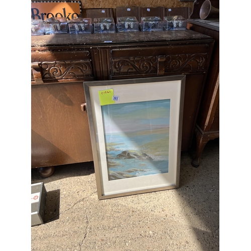 393 - Framed print