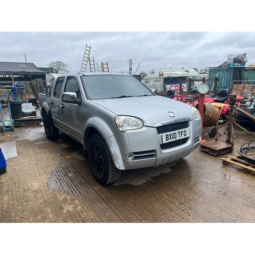 513 - Great Wall STEED , 2 axle pick up truck , petrol , 2010 , MOT low mileage