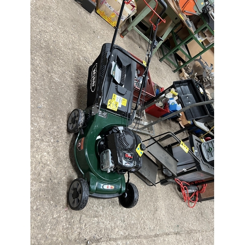 216 - new WEBB petrol mower self propelled model WER19SLSP