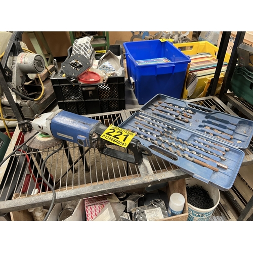 221 - angle grinder & drill bits