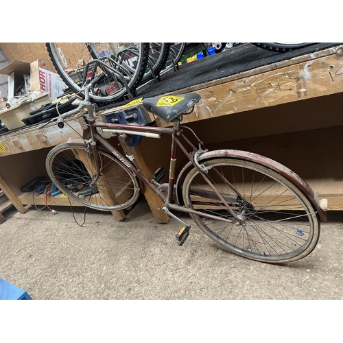 429 - vintage Raleigh bike with Brooks saddle