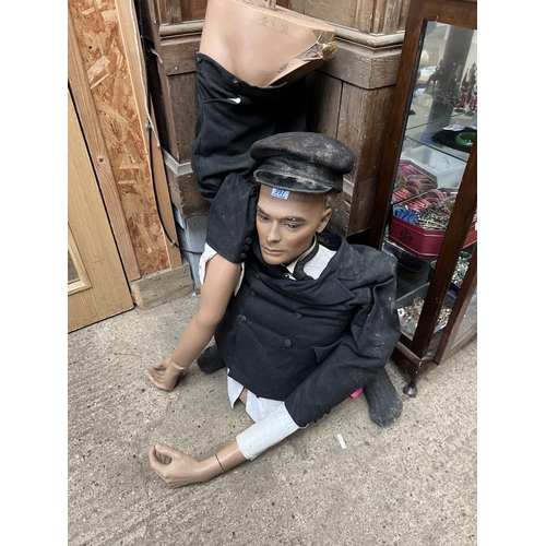 397 - vintage mannequin dressed in chauffeur costume