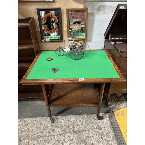 703 - Folding games table / trolly