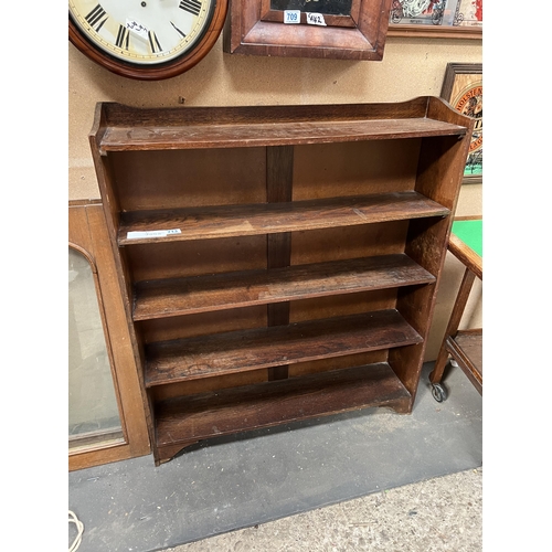 713 - Oak book shelf