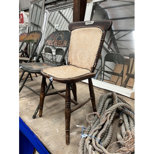 748 - Single chair a/f