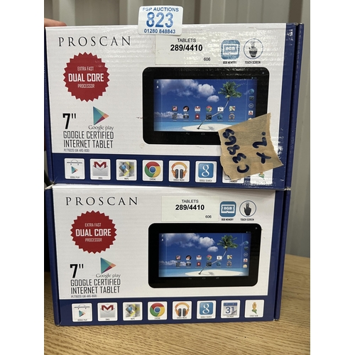 823 - 2 x boxed PROSCAN tablets