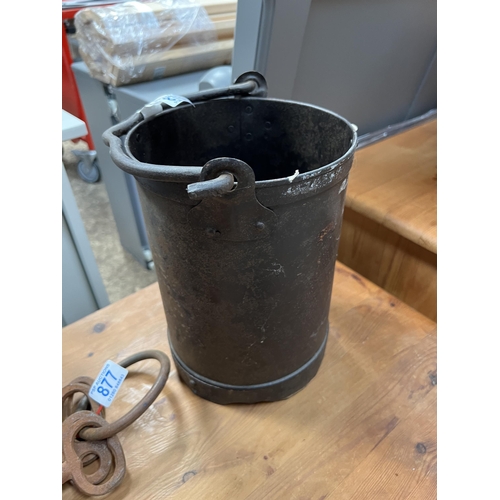 878 - metal bucket h43