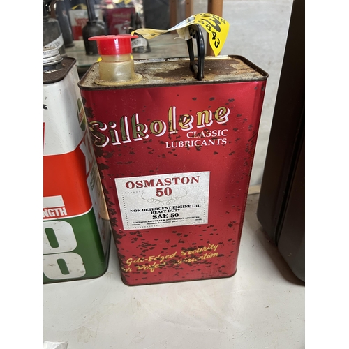 103 - SILKOLENE Osmaston 50 , 5 litre oil can with contents