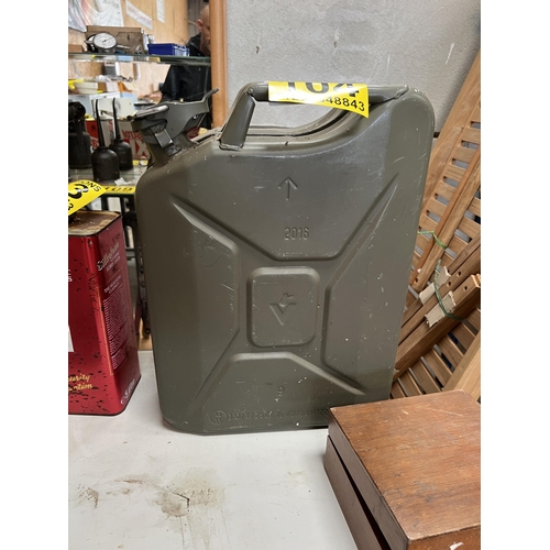 104 - Military Jerry can , crows foot