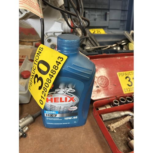 30 - 10w - 40 SHELL oil , 1 litre