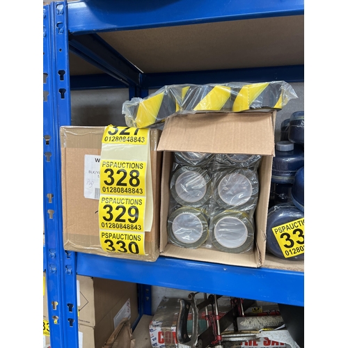 330 - 1 x box 36 rolls hazard tape