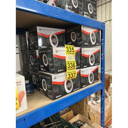 337 - 5 x boxes disposable steering wheel covers