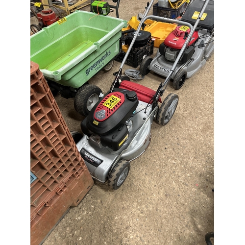 346 - 2019 MOUNTFIELD SP53H rotary mower , working order , no grass bag no 122