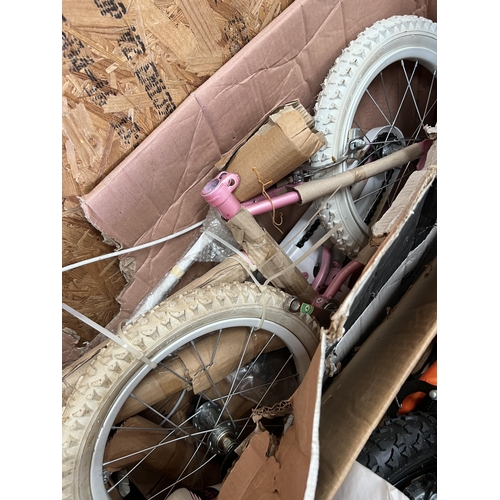 38 - New 16” pink push bike