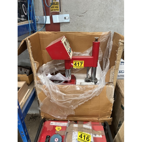 417 - new boxed tyre mending machine