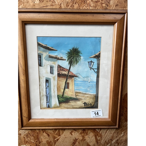 14 - Framed picture costal