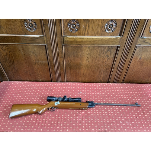 49 - SMK 2 Traditional.22 air rifle with scope