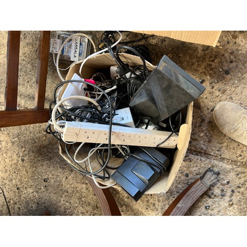 96 - 3 x boxes mixed cables , speaker pc related