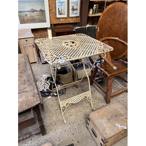 104 - Ornate metal table