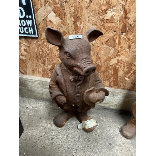 126 - Heavy cast iron MR PIG h416