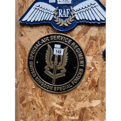 149 - Cast iron wall plaque h259