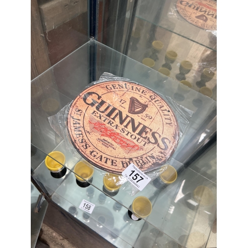 157 - New vintage style wood Guinness plaque