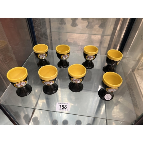 158 - RG120    x 8 marmite egg cups