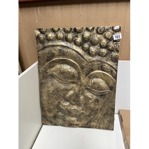 163 - embossed Buddha face h
