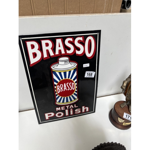 168 - New Vintage style enamel sign h376