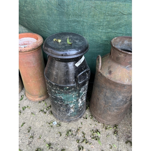 44 - Milk churn with lid