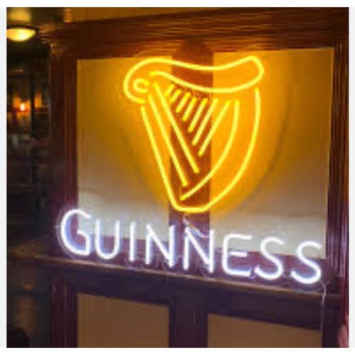 166 - GUINNESS LED NEON Light 33cm x 30cm