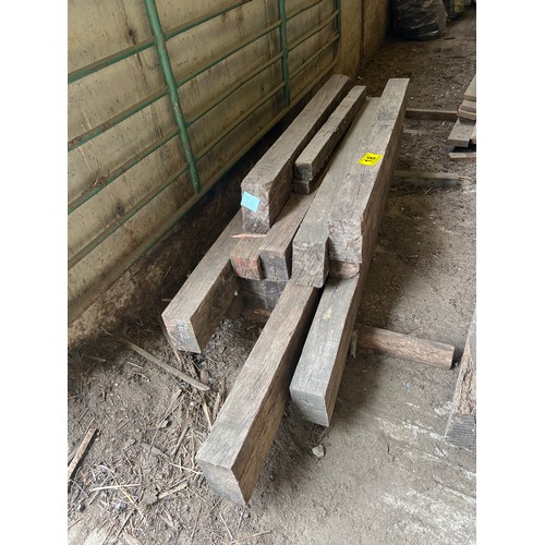 18 - Pallet reclaimed oak beams...