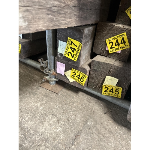 247 - Reclaimed oak beam 147x15x19