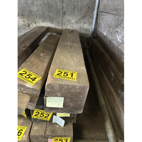 251 - Reclaimed oak beam 128x20x20