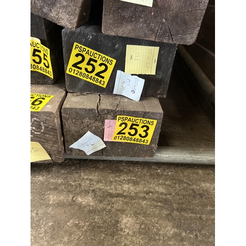 253 - Reclaimed oak beam 119x15x25