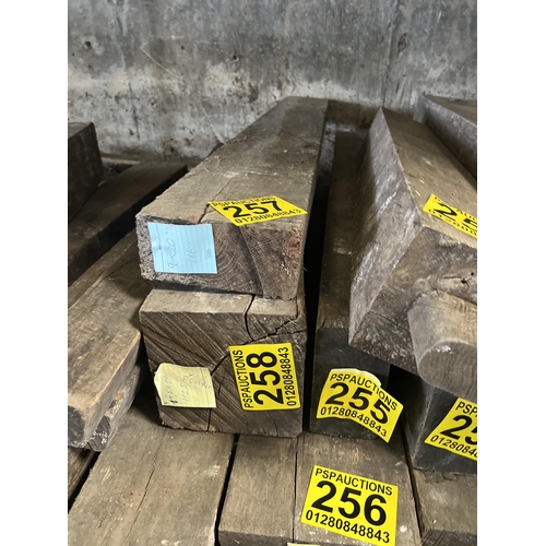 257 - Reclaimed oak beam 166x9x20