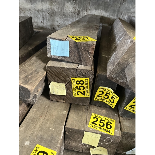 258 - Reclaimed oak beam 112.5x17.5x20