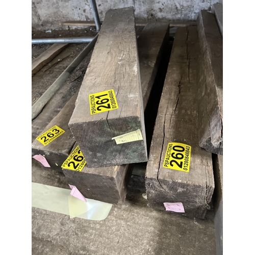 262 - Reclaimed oak beam 153x20x20