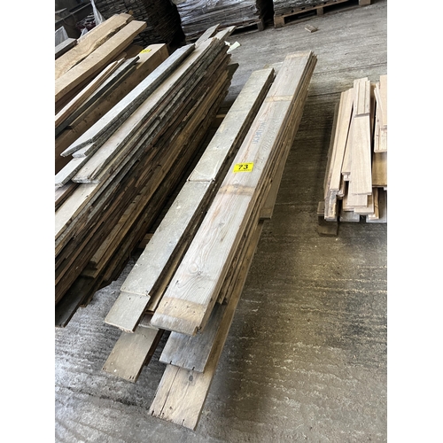 73 - Qty reclaimed wood slats