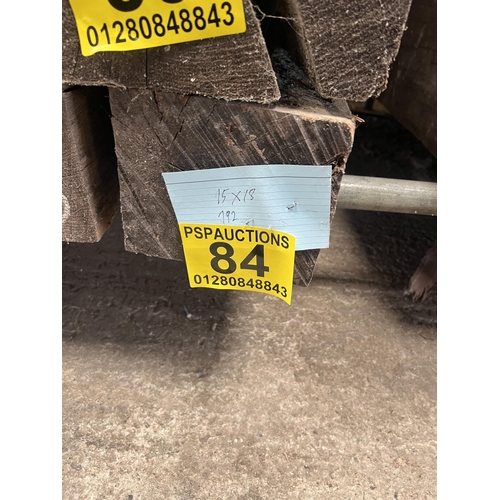 84 - Reclaimed oak beam 192x15x18