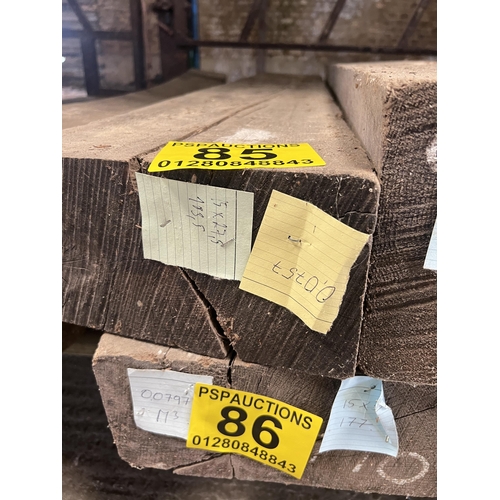 85 - Reclaimed oak beam 183.5x15x27.5