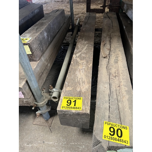 91 - Reclaimed oak beam